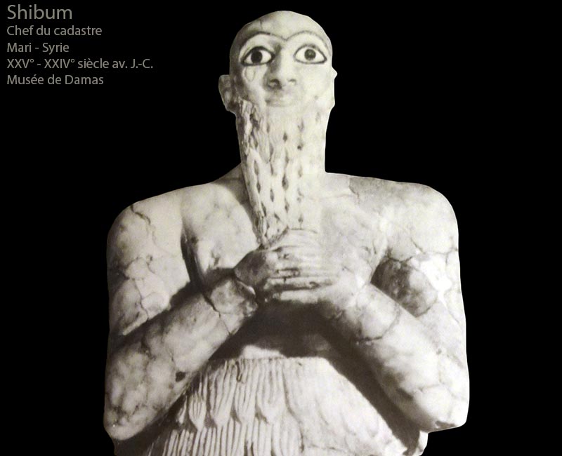 Shibum le chef du cadastre de Mari - Syrie 2400 - 2300 av. J.-C.